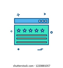 Web layout icon design vector