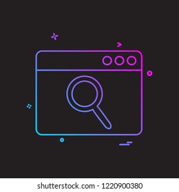 Web layout icon design vector