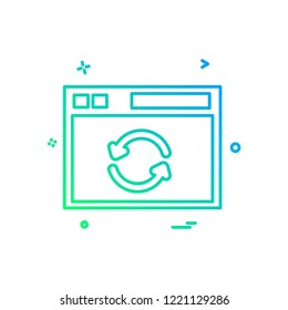 Web layout icon design vector