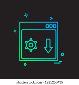 Web layout icon design vector