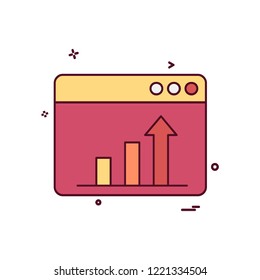 Web layout icon design vector