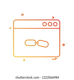 Web layout icon design vector