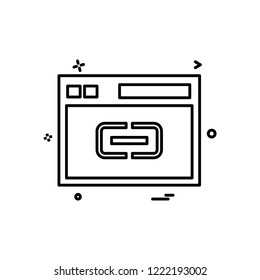 Web layout icon design vector