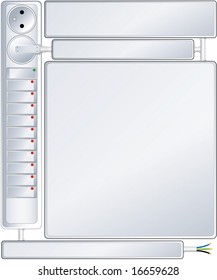 Web layout template vector - easy editable website
