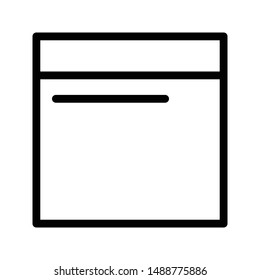 web layout thin line vector icon