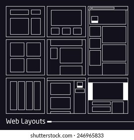 Web Layouts | EPS10 Vector