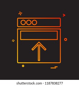 Web layouts icon design vector