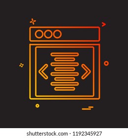 Web layouts icon design vector