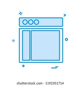 Web layouts icon design vector