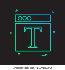 Web layouts icon design vector
