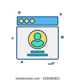 Web layouts icon design vector