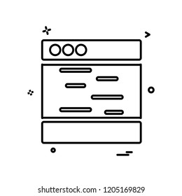 Web layouts icon design vector