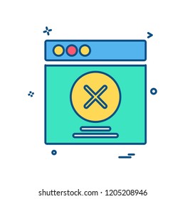 Web layouts icon design vector
