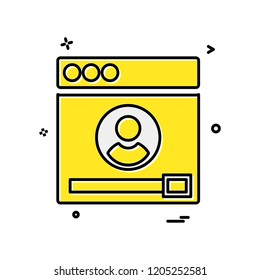 Web layouts icon design vector