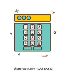 Web layouts icon design vector