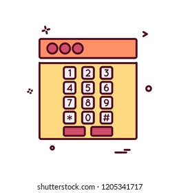 Web layouts icon design vector