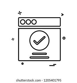 Web layouts icon design vector