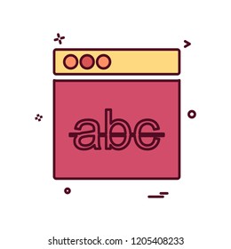 Web layouts icon design vector