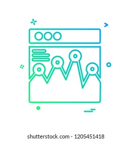 Web layouts icon design vector