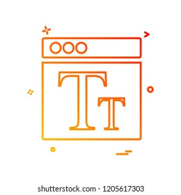 Web layouts icon design vector