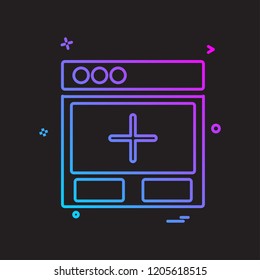Web layouts icon design vector