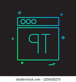 Web layouts icon design vector