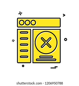 Web layouts icon design vector