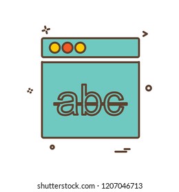 Web layouts icon design vector