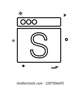 Web layouts icon design vector