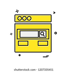 Web layouts icon design vector