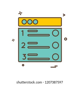 Web layouts icon design vector