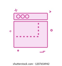 Web layouts icon design vector