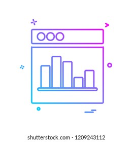 Web layouts icon design vector