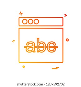 Web layouts icon design vector