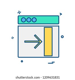 Web layouts icon design vector