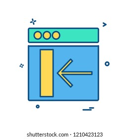 Web layouts icon design vector