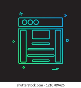 Web layouts icon design vector