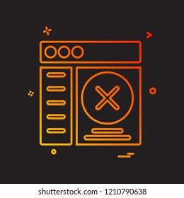 Web layouts icon design vector