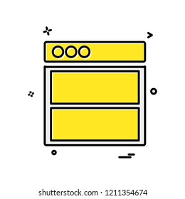 Web layouts icon design vector