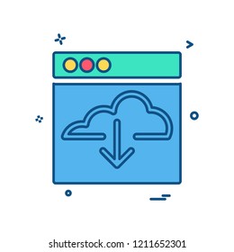 Web layouts icon design vector
