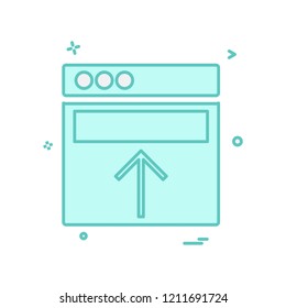 Web layouts icon design vector