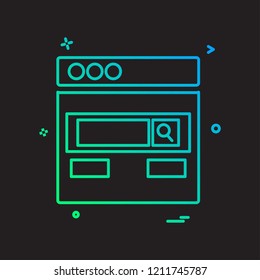 Web layouts icon design vector