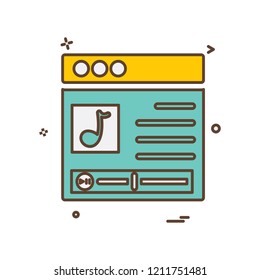 Web layouts icon design vector