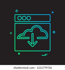Web layouts icon design vector