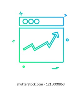 Web layouts icon design vector