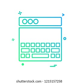 Web layouts icon design vector