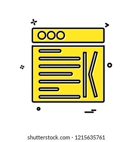 Web layouts icon design vector