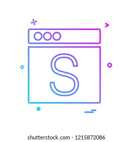 Web layouts icon design vector