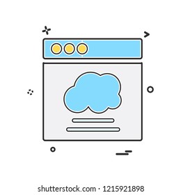 Web layouts icon design vector