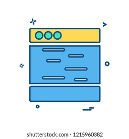 Web layouts icon design vector